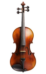 Fototapeta premium Classic Wooden Violin with Elegant Curves and Rich Texture