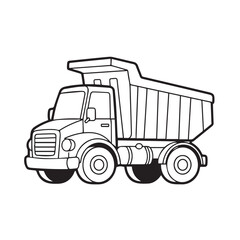 dump truck vector illustration