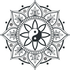 mandala design icon,