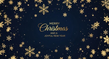 Merry Christmas and Happy New Year Festive Background Design