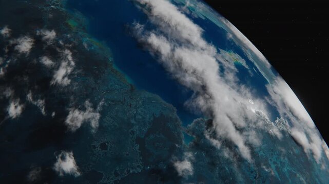 - Water-rich protoplanet&mdash;blue sphere hints at future colonization