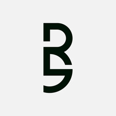 Fototapeta premium RS SR Monogram Logo Design