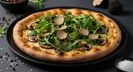 Italian Style Pizza with Fresh Herbs and Garlic