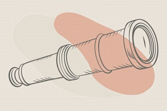 a drawing of a telescope
