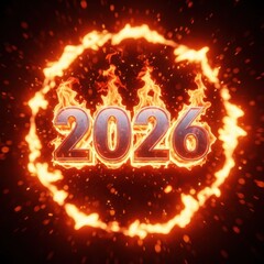 Happy New Year 2026 Template