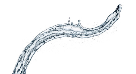 Blue water splash a dynamic splash of clear water frozen in motion