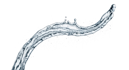 Blue water splash a dynamic splash of clear water frozen in motion