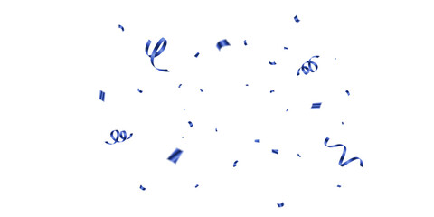 Luxury blue confetti pattern background. Zigzag pattern for celebration. Vector illustration of festive decoration.