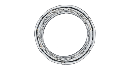 Blue water splash a closeup, abstract view of a textured ring with intricate details, isolated on a transparent background