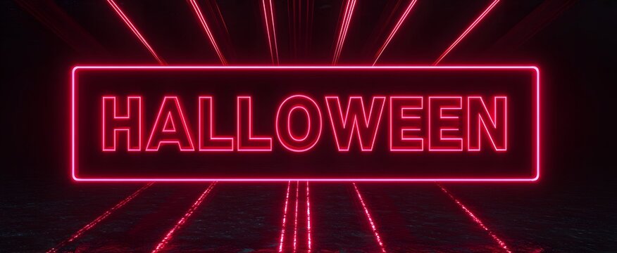 Halloween text featuring an eerie and crisp spooky themed design.