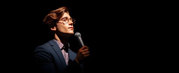 The actor pours raw emotion into an unforgettable soliloquy on stage.