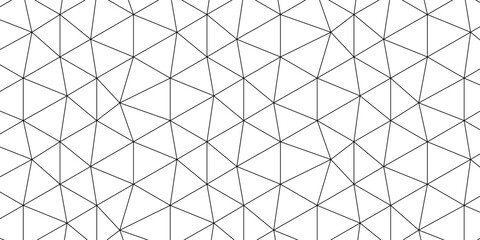 Fototapeta premium Abstract geometric wall tile and metal cube background triangle wallpaper. Seamless geometric pattern low polygon backdrop background. Gray diamond overlap polygonal background. 