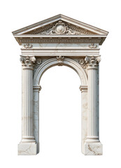 Elegant Classical Arch with Marble Columns
