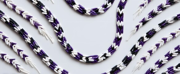 traditional native american wampum beads dance like ancient whispers on a white canvas