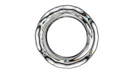 Blue water splash a clear water ring with ripples and reflections