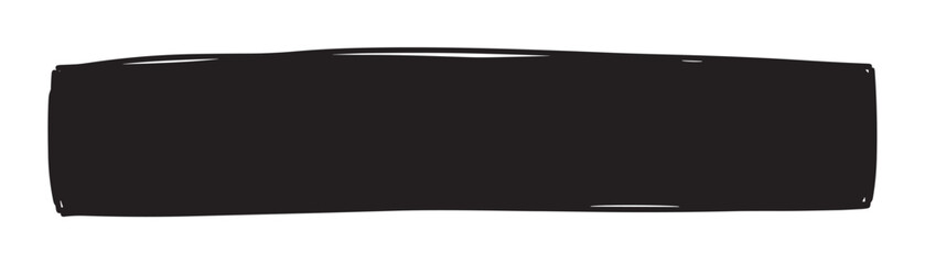 Obraz premium Hand drawn black rectangle shape with a rough marker texture. Grunge text box or banner element for creative design projects. Minimalist abstract scribble frame isolated for copy space