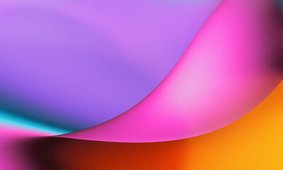 Abstract colorful background with bright purple and pink wave patterns, featuring light, curved lines, motion, and energy in a vector illustration