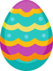 Easter egg , white background 