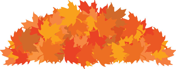 Orange Maple Leaf Piles Collection