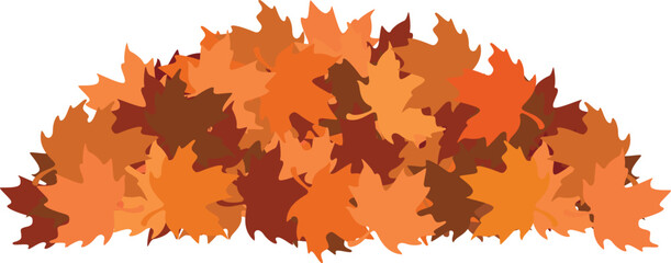 Brown Orange Maple Leaf Piles Collection