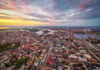 aerial view of stockholm