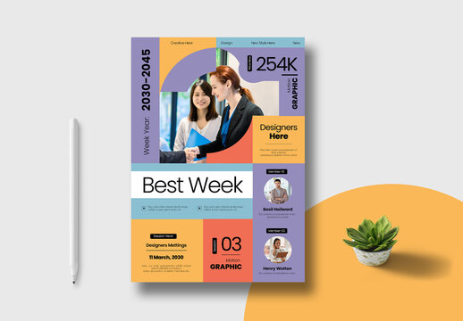 Best Week Flyer Template Layout