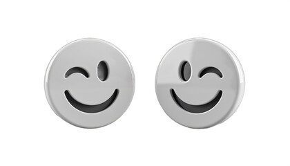 Winking Smiley Face Cutouts