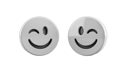 Winking Smiley Face Cutouts
