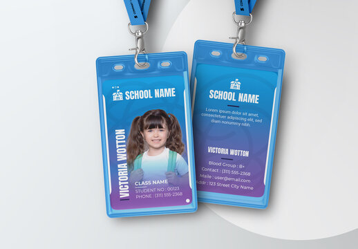 Modern Student ID Card