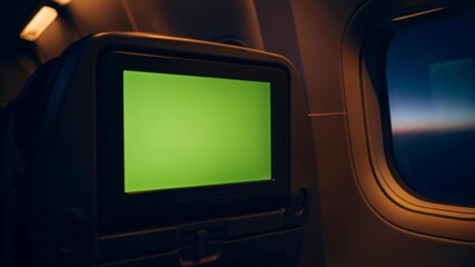 Airplane green screen entertainment mock-up video