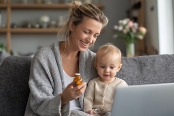 Mother and Baby Get Telehealth Advice on Medication