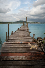 A wooden pier in Thailand