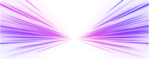 Radiant neon curves with glowing trails streak across a transparent background, creating abstract motion and futuristic energy. Ideal for tech, racing, or sci-fi visuals. © Strongstock03