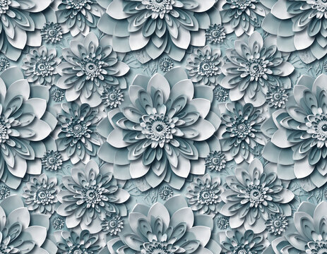 seamless floral pattern - Powered by Adobe