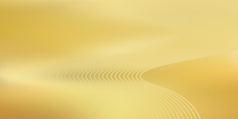 Contemporary technology cover design. Gold background with geometric pattern, and gold (guilloche curve). Premium gold vector technology background for business templates, digital certificates
