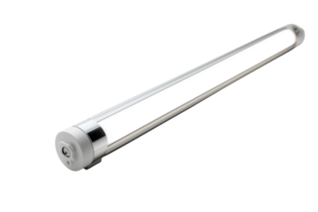 A sleek LED tube light, perfect for under-cabinet contemporary kitchens isolated on transparent White background png