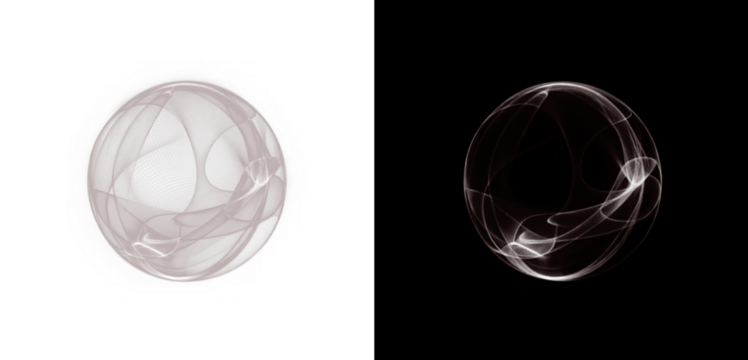 Png Transparent PNG Overlay of Futuristic Neon Spheres on transparent background