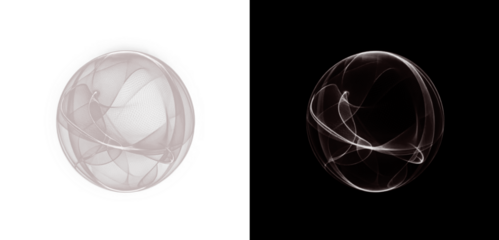 Png Futuristic Neon Sphere PNG with Transparent Overlay on transparent background