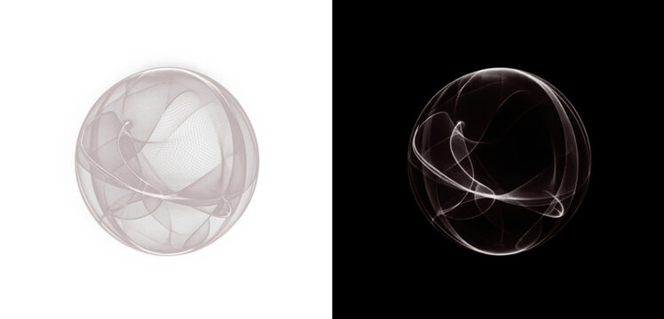 Png Futuristic Neon Sphere PNG with Transparent Overlay on transparent background
