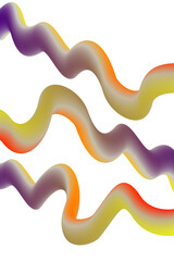 Abstract background with colorful fluid shapes on transparent backdrop