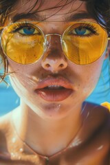 girl with sunglasses summer vibes