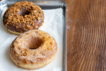 Close-Up of Donuts with a Shot of Espresso