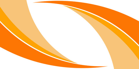 Vector orange line background curve element with white space for text and message design, overlapping layers, vector