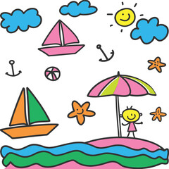 Blue Sky Over Island Paradise