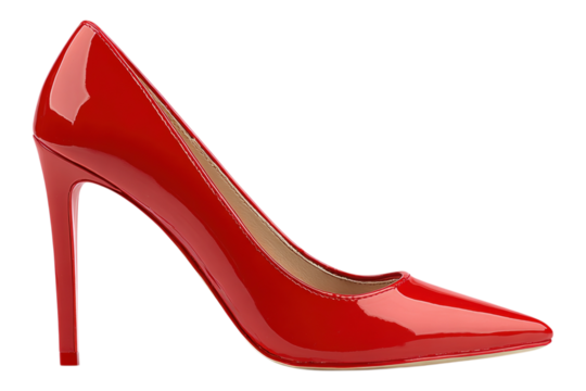 Red High Heel Shoe Fashion Footwear