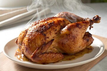 roasted chicken on a plate