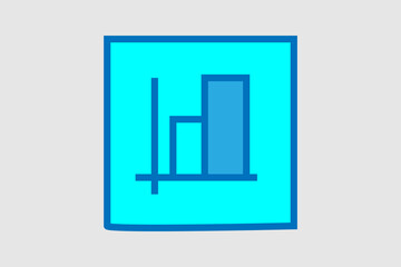 The image displays a simple, data-focused icon set against a plain light gray background.