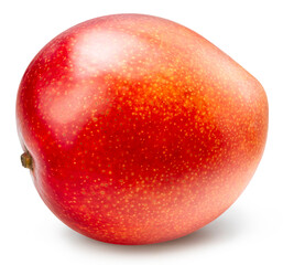 Fresh Red Taiwan Mango isolated on white background, Red Mango on white background, High resolution photography, With clipping path.