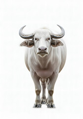 buffalo isolated on white