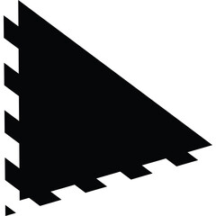 Black Play Button Icon With Transparent Background Ideal For Digital Media And Playback Functions Isolated On White